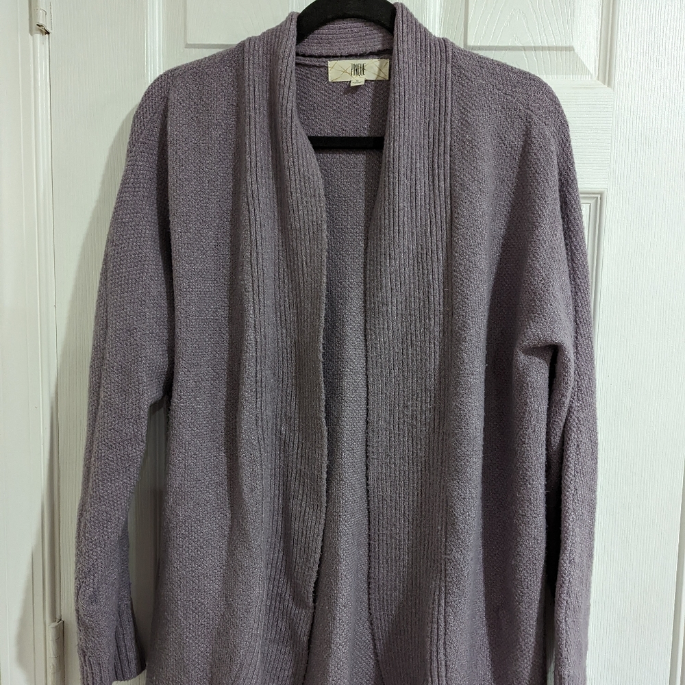 Thick Purple Cardigan